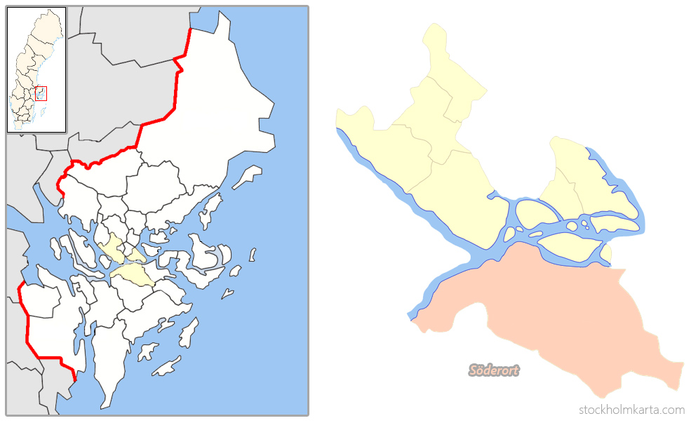 söderort karta Karta Over Soderort Stockholm Karta söderort karta